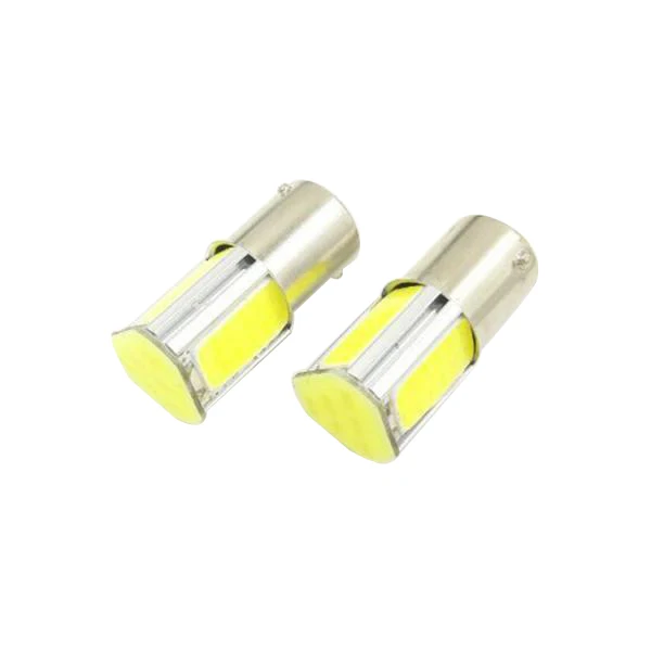 2x High Power Cool White 1156 Ba15s 4 COB LED Car Turn Signal Rear Lights Bulbs Lamps DC 12V