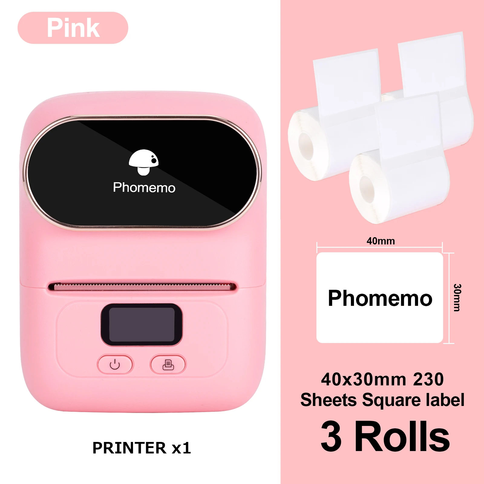 small phone printer Phomemo M110 Mini Portable Thermal Label Printer Multi-function Self-Adhesive Sticker Label Maker Machine for Office Clothes Tag mini handheld printer Printers