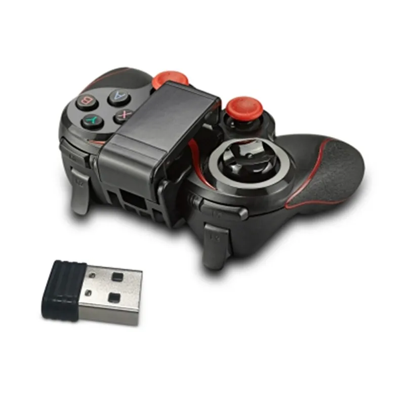 with Receiver SENZE A1006 Bluetooth игровой контроллер беспроводной джойстик Bluetooth геймпад с регулируемой подставкой для телефона для PUBG Fortnite - Цвет: with Receiver