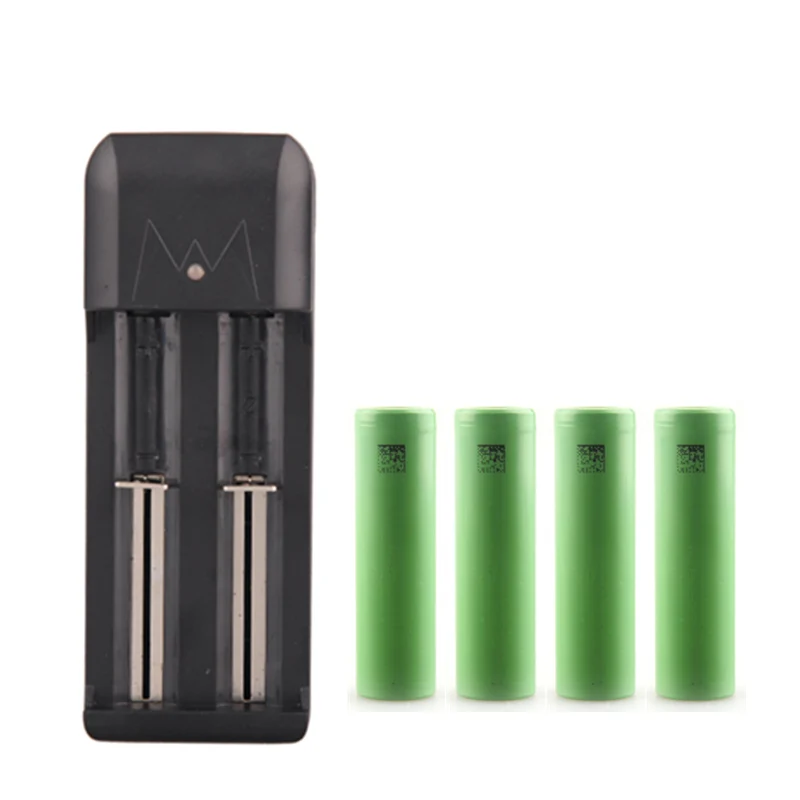 3.7V 18650 Battery VTC5 2600mAh 30A Rechargeable Vape Battery For Electronic Cigarette Mods with EU/US Plug Charger 3.7V 18650 Battery VTC5 2600mAh 30A Rechargeable Vape Battery For Electronic Cigarette Mods with EU/US Plug Charger