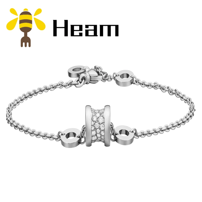 Браслет Heam, высокое качество, серебро 925 пробы, болгарийский браслет для женщин, фирменный дизайн, розовое золото, модное ювелирное изделие, подарок для пары - Окраска металла: style 2