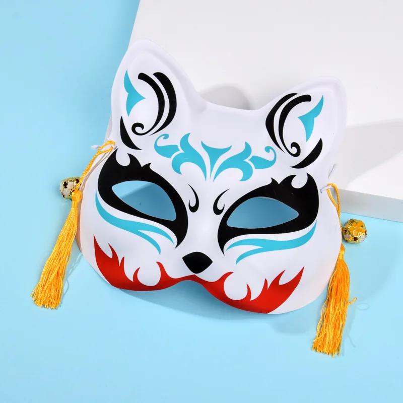 Cosplay Fox Mask Cat Japanese mask painted cat Natsume's Book of Friends fox half face mask cosplay Halloween Mask Cos Costumes halloween costumes for adults