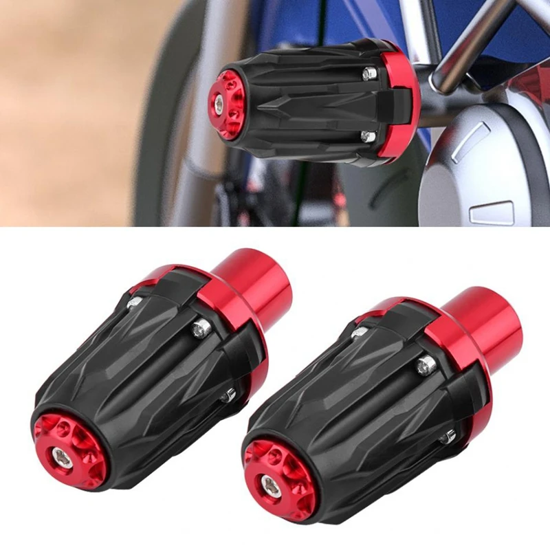 Аксессуары для мотоциклов 10 мм защита для падения мотоцикла вытяжная рама ползунок противоаварийная панель протектор для Kawasaki Yamaha Suzu - Цвет: Красный