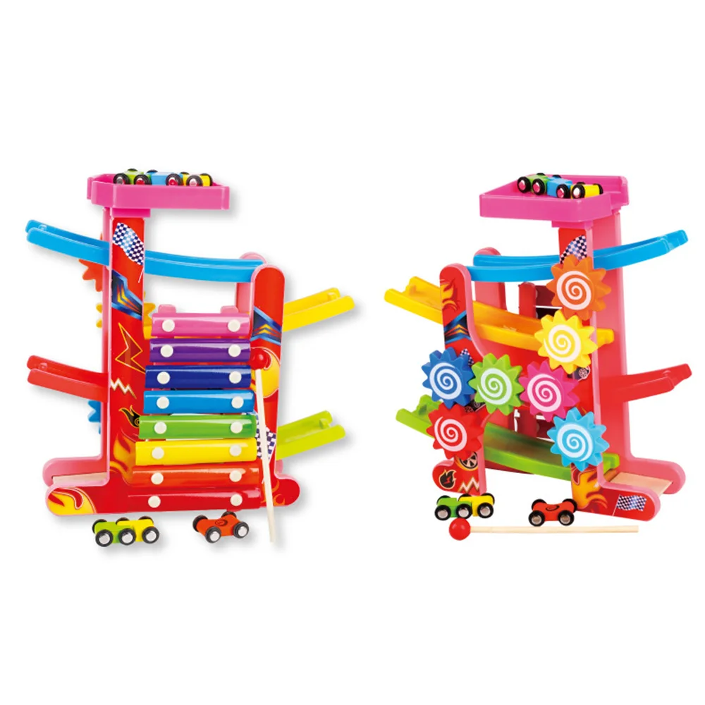 Ideal  DIY Kids Puzzle Toy Wooden Colorful Three-in-one Musical Instrument Toys Hand-eye Interaction Child