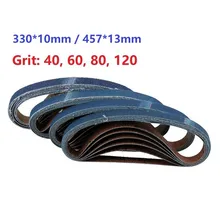 Bandes abrasives en zircone bleue, grain 40/60/80/120, pour le ponçage professionnel, pour le commerce, expédition rapide, 10 pièces