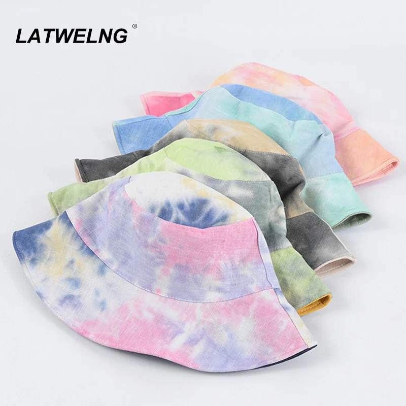 tie dye bucket hats wholesale