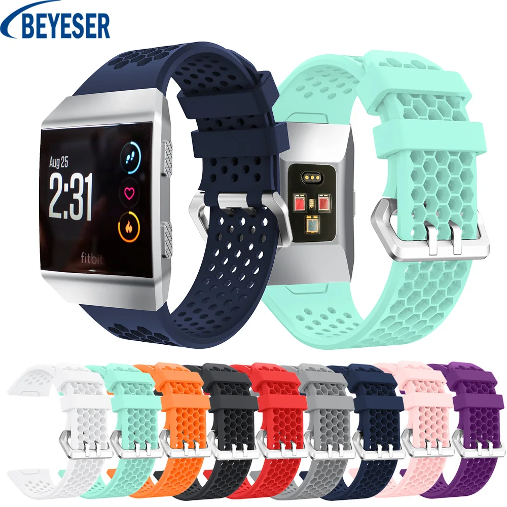 

Fashion Sport Silicone Bracelet Strap Band Fitness Watch For Fitbit Ionic Smart Watch Belt Watchband Sporting Goods Accessories
