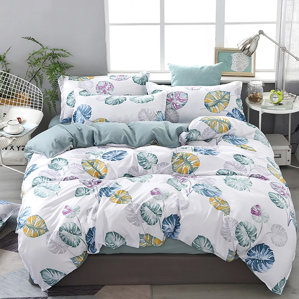 Purple Bedding Set Thumпостельные принадлежности маленькая Желтая утка Постельный набор королева размер Модный мягкий пододеяльник король Полный Твин одиночный уникальный дизайн постельный комплект - Цвет: Purple Bedding Set