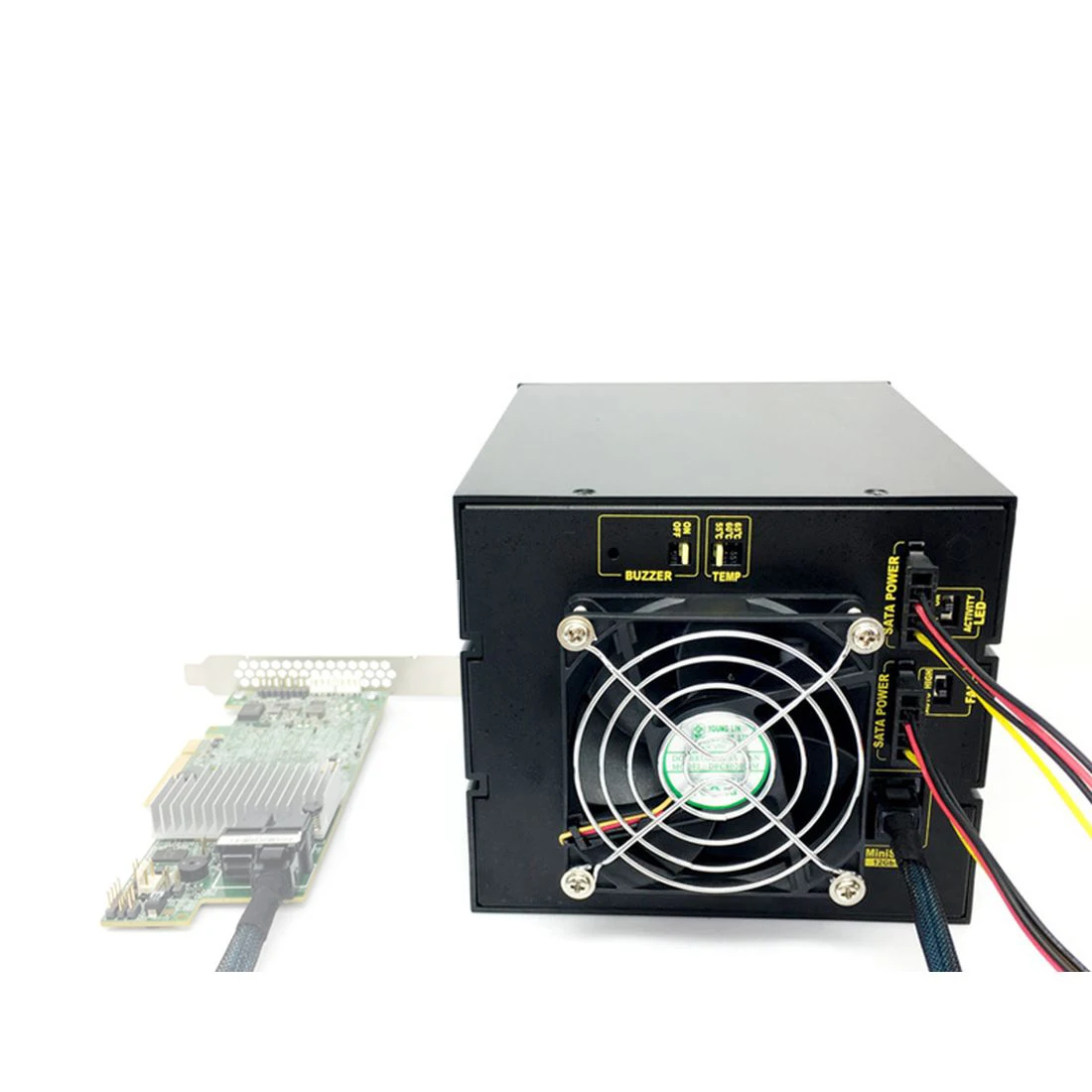 TOOLFREE Aluminum Alloy 3.5 inch 3/4/5-bay 6G 12G SATA/SAS 6Gbps Hard Drive Tray Hard Disk Enclosure Extraction Box For Desktop