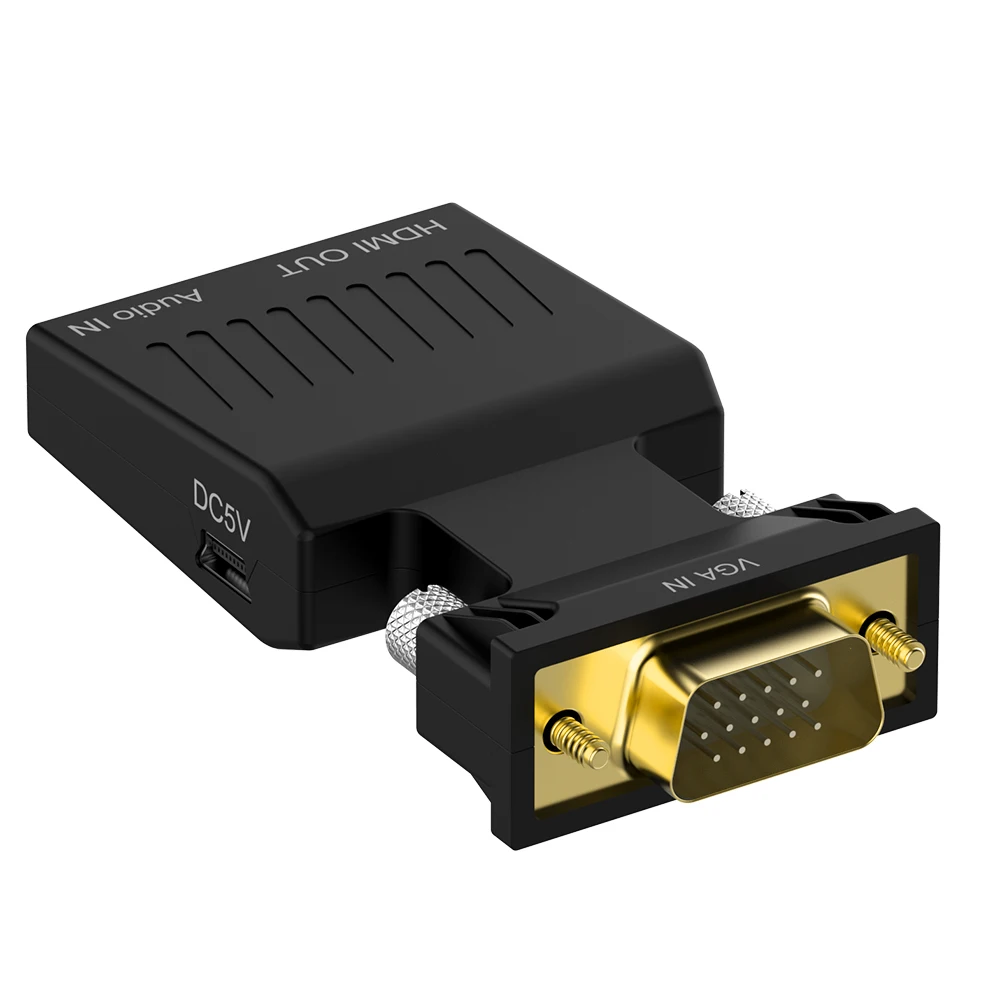 Преобразователь из VGA в HDMI VGA адаптер с видео выходом 1080P HD 3,5 мм AUX аудио порт для ПК ноутбук конвертер проектора