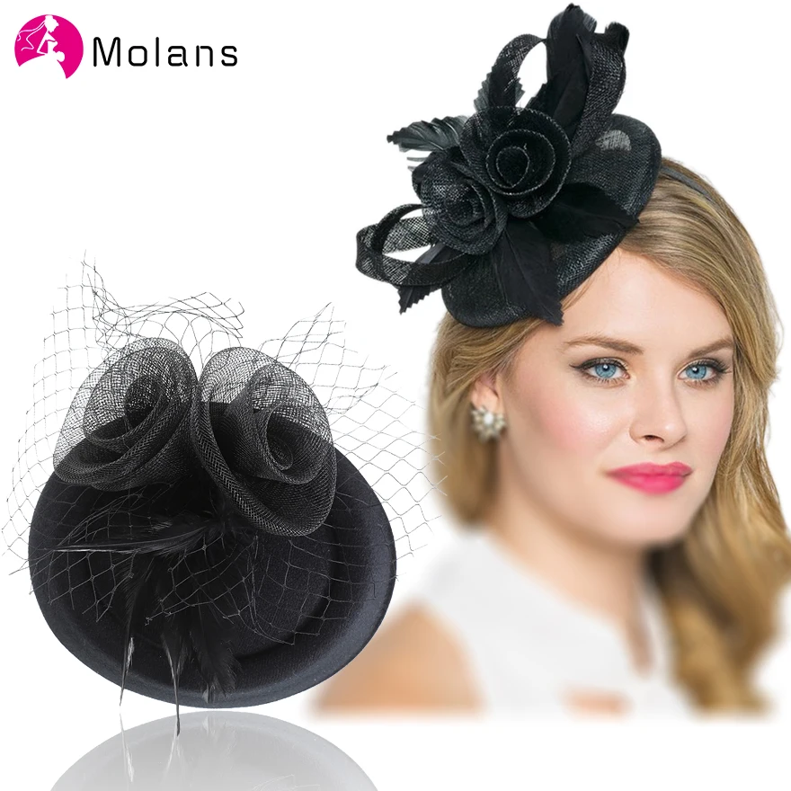 Molans 2020 Ideas винтажные свадебные головные уборы Вуалетка для невесты элегантные