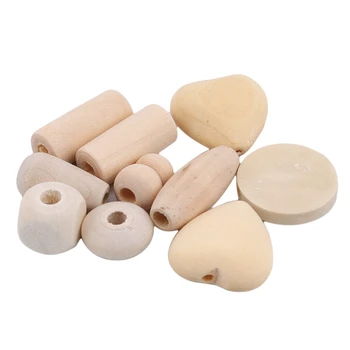 

DIY Natural Log Beads Molar Baby Teeth Necklace Set Free Storage Box Includes Perfect Baby Food Grade Dental Wood Beads