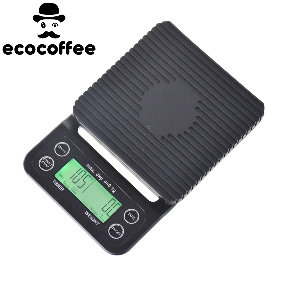Ecocoffee V60 аксессуары для бариста цифровые весы кофе с таймером разлива и