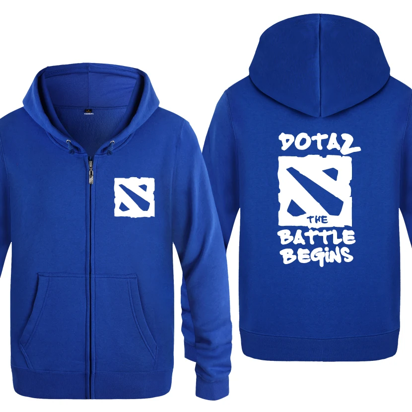 Битва начинается Dota Dota2 игровые худи мужские мужские флисовые кардиганы на молнии толстовки с капюшоном