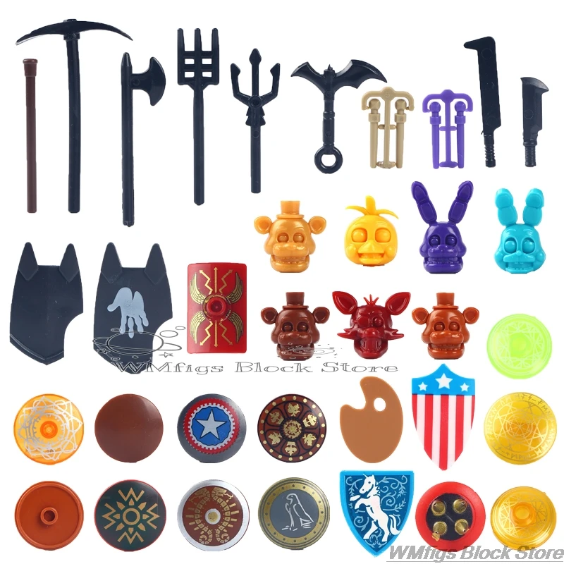 2020 NEW Midnight bear Fittings Arms Soldiers 10pcs/lot Rich expression Decoration Interesting  Building Block Toys   Assemble