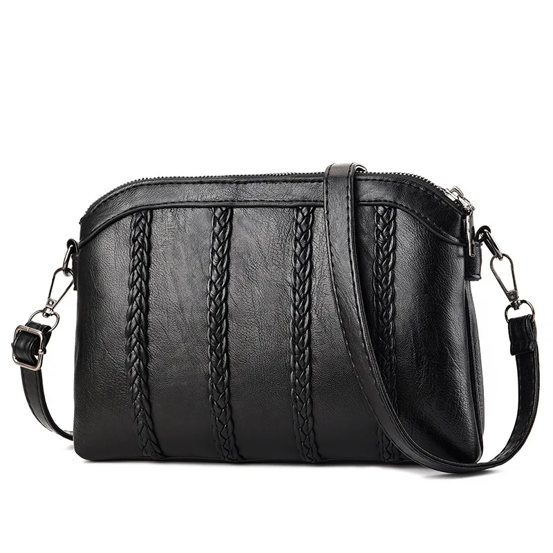 Bolso Mujer, модная сумка на плечо для женщин, популярные женские праздничные сумки-мессенджеры из искусственной кожи, женские дизайнерские изысканные сумки через плечо - Цвет: Black