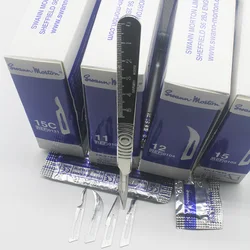 Swann morton – lame de Scalpel en acier au carbone pour téléphone portable, film de protection pour empreintes digitales, réparation de circuits imprimés, outils de coupe à faire soi même 