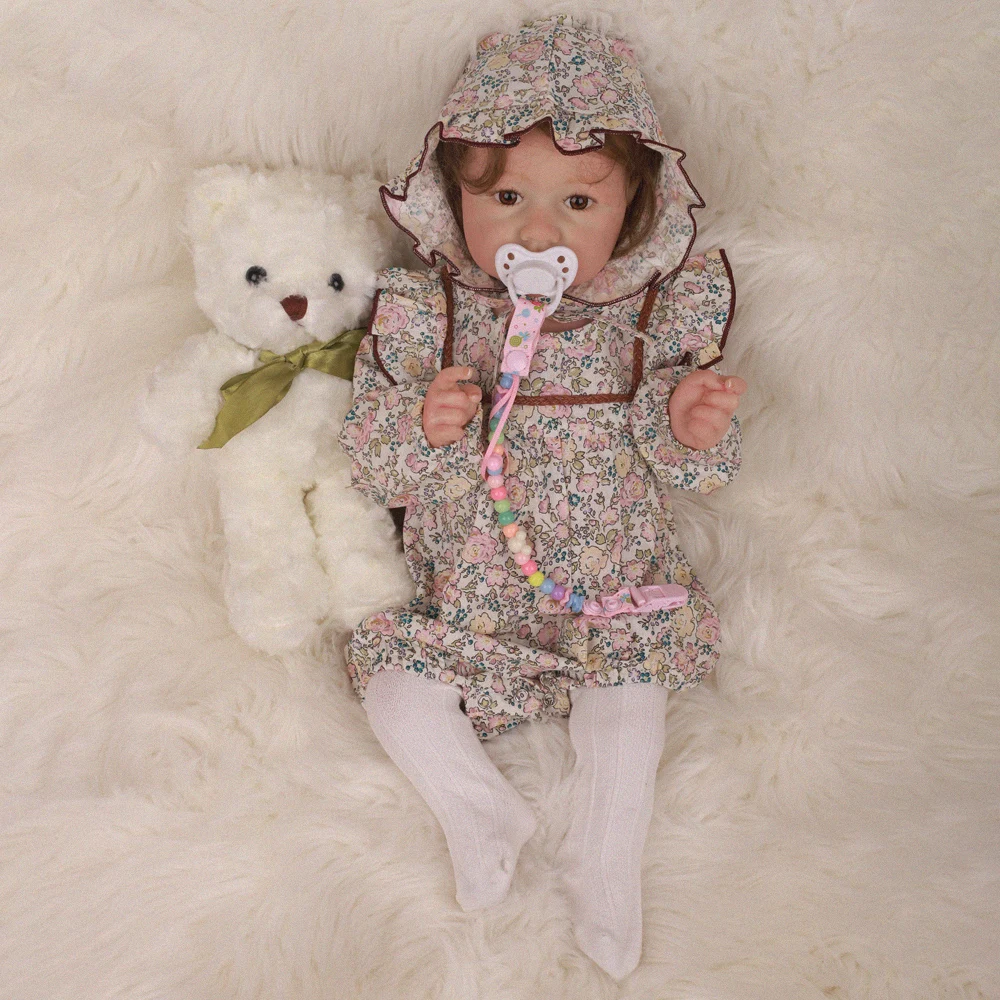 2" 50 см прекрасная мода Bebe Reborn Baby Doll полное тело мягкий винил тело Силиконовое тело Реалистичная кукла ребенок день рождения подарки на Рождество