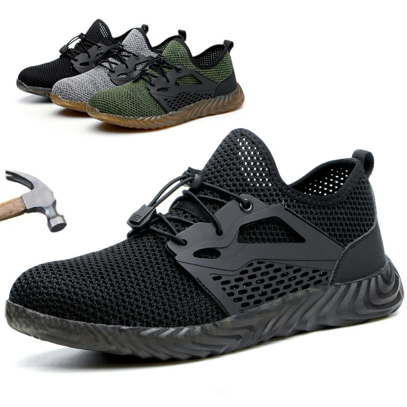 UPUPER/мужские рабочие и безопасные ботинки со стальным носком большие Size38-47