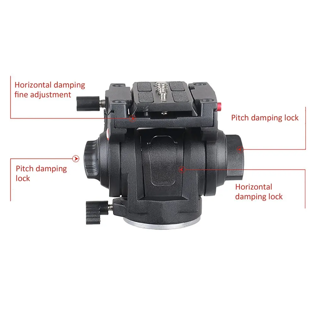 Универсальный панорамный штатив головка; гидравлика подвижная видеокамера головка шариковая головка для штатива-монопода или Камера подставка держатель мобильного цифровых однообъективных зеркальных камер и однообъективных зеркальных