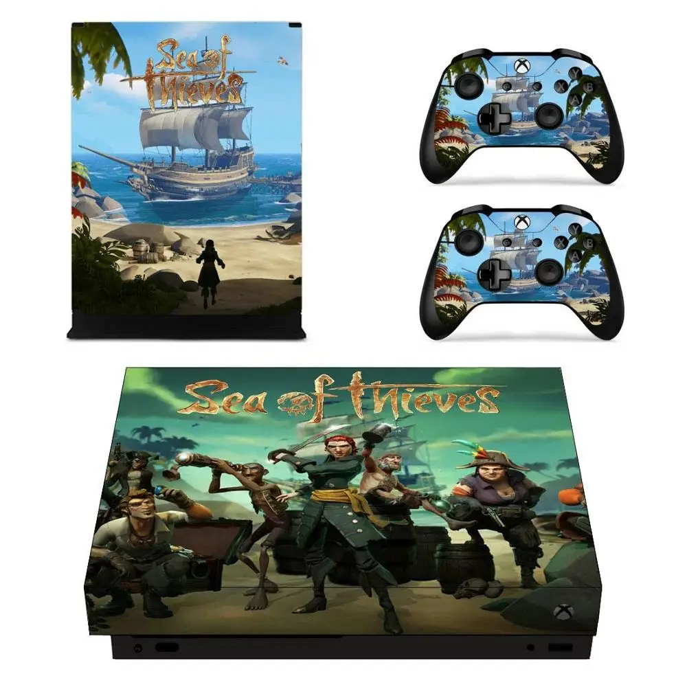 Морские воры наклейки s для Xbox One X виниловые наклейки на кожу Наклейки Обложка Pegatinas для Xbox one X консоли пульта дистанционного управления скины - Цвет: YSX1X0958