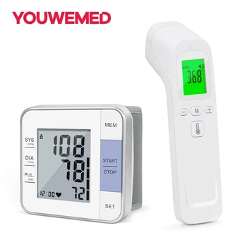 

YOUWEMED Wrist Blood Pressure Monitor With Infrared Thermometers For Body Combination Test Blood Pressure And Body Temperature