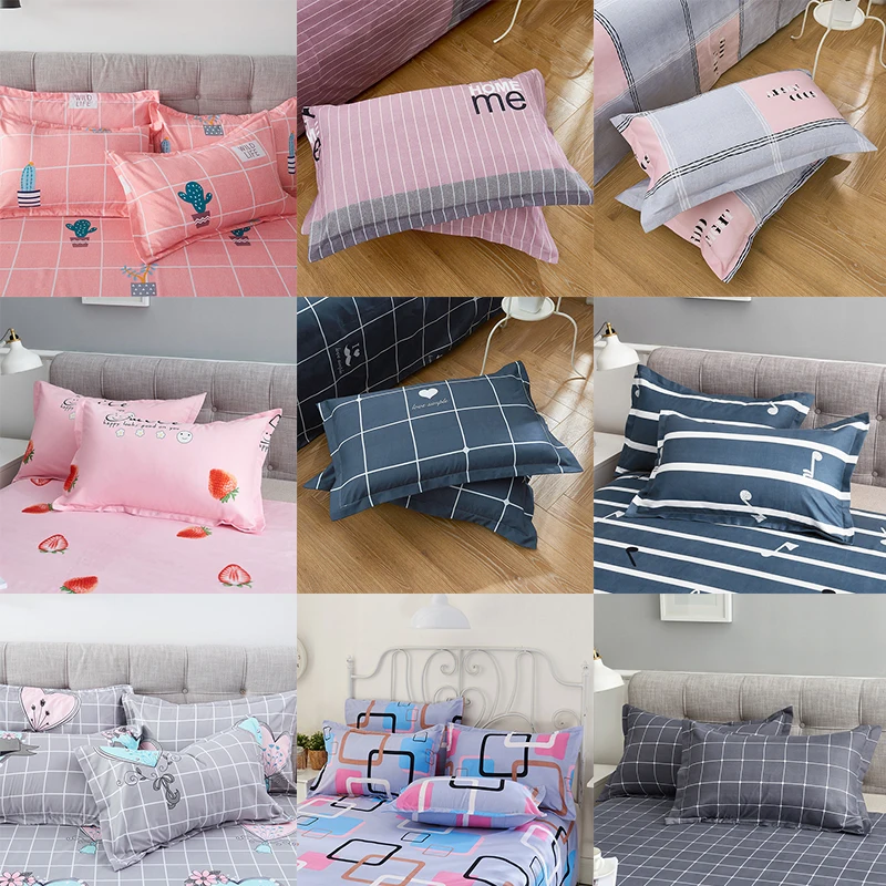 Fashionable Pillowcase Cotton Bedding Pillowcase Soft Comfortable Cotton Cushion Pillow Cover With 16 Patterns Optional