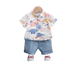 

New Summer Baby Casual Clothes Children Boys Girls Cartoon Shirt Shorts 2Pcs/sets Kids Infant Clothing Toddler Cotton Tracksuit