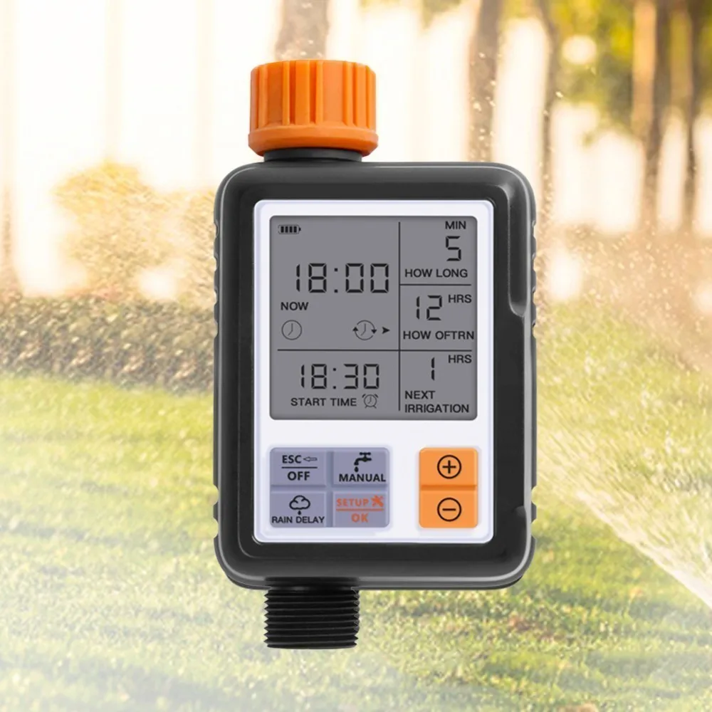 

Automatic Electronic Water Timer LCD Screen Sprinkler Controller Outdoor Garden Timer Automatic Watering Device Irrigation Tools