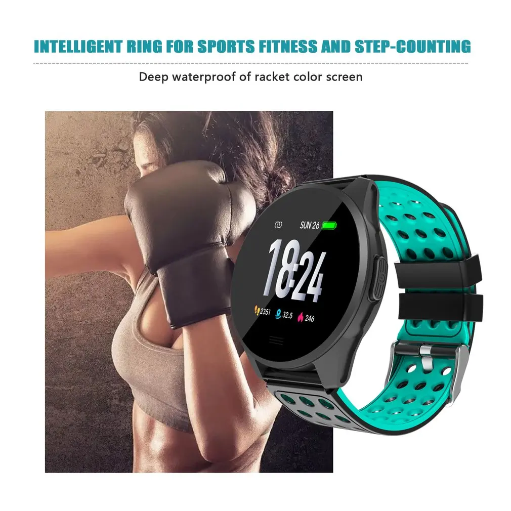 Waterproof Smart Bracelet Color Screen Bracelet Heart Rate Sports Fitness Step Breathing Light Waterproof Movement Smartwatch