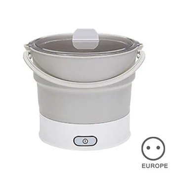 

Electric Kettle 0.8L Foldable Electric Skillet Silicone Multi-function Pot Travel Hotel Office Family TB Sale