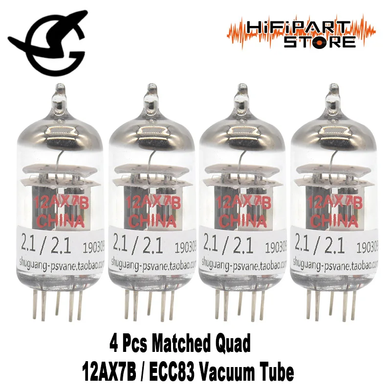 Tubo de Válvula Pré-amp para Guitarra Substituição de Psvane Shuguang Mulluz Dourado Leão eh Psvane Voz Dourada 12ax7-t 12ax7-s 12ax7b Ecc83 jj - Image 4