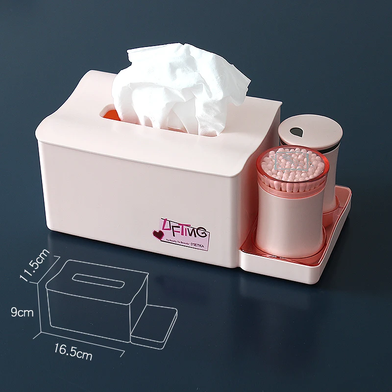 

Large Volume PP Storage Box Tissue Box Multifunctional Household Supplies Desktop Fashionable Storage Basket Table 50ZJH57