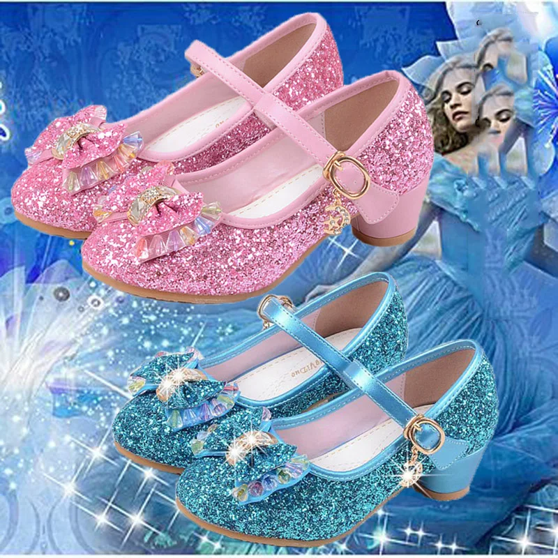 Детская обувь; коллекция года; сезон весна-осень; модная обувь принцессы с кристаллами для девочек; Детские тонкие туфли с блестками; Танцевальная обувь для маленьких девочек