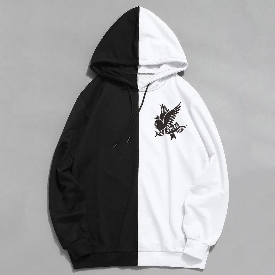 Толстовка с капюшоном Cry Baby Lil Peep Design для мужчин и женщин свитшот забавным принтом
