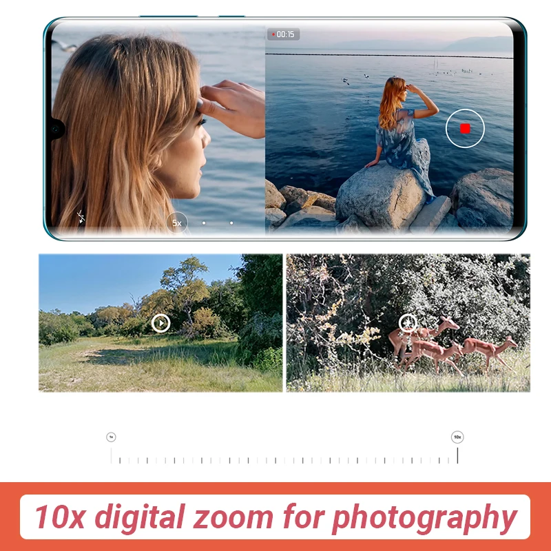  Global Version Huawei P30 Pro Smartphone 50x digital Zoom 8GB 256GB Quad Camera 6.47'' Full Screen 