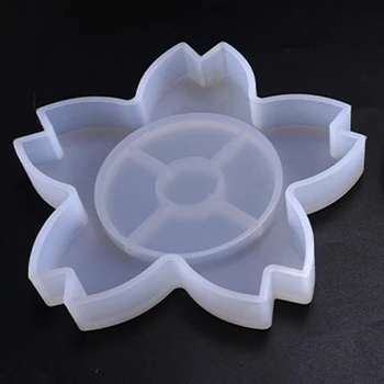 

Silicone Flower Shape Coaster Mold Cherry Blossoms Coaster Pad Mold Resin Epoxy Casting Craft Clay Mold For DIY Handicraft