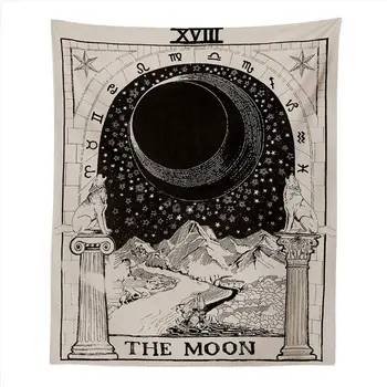 

The Sun Star Moon Tapestry Wall Hanging Witchcraft Tapestry Vintage Tarot Divination Wall Tapestry Astrology Tapestry Blanket