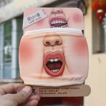 

4Pcs Anti Dust Mask Funny Mouth Masks Cotton Cartoon Face Mask Winter Protective Face Anti Pollution