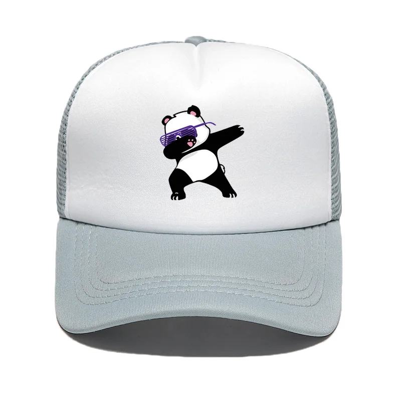 color5 Qi xin cat plays the cool panda series baseball cap male and female hipster hip hop cap fashion joker hot style net hat - Цвет: color5