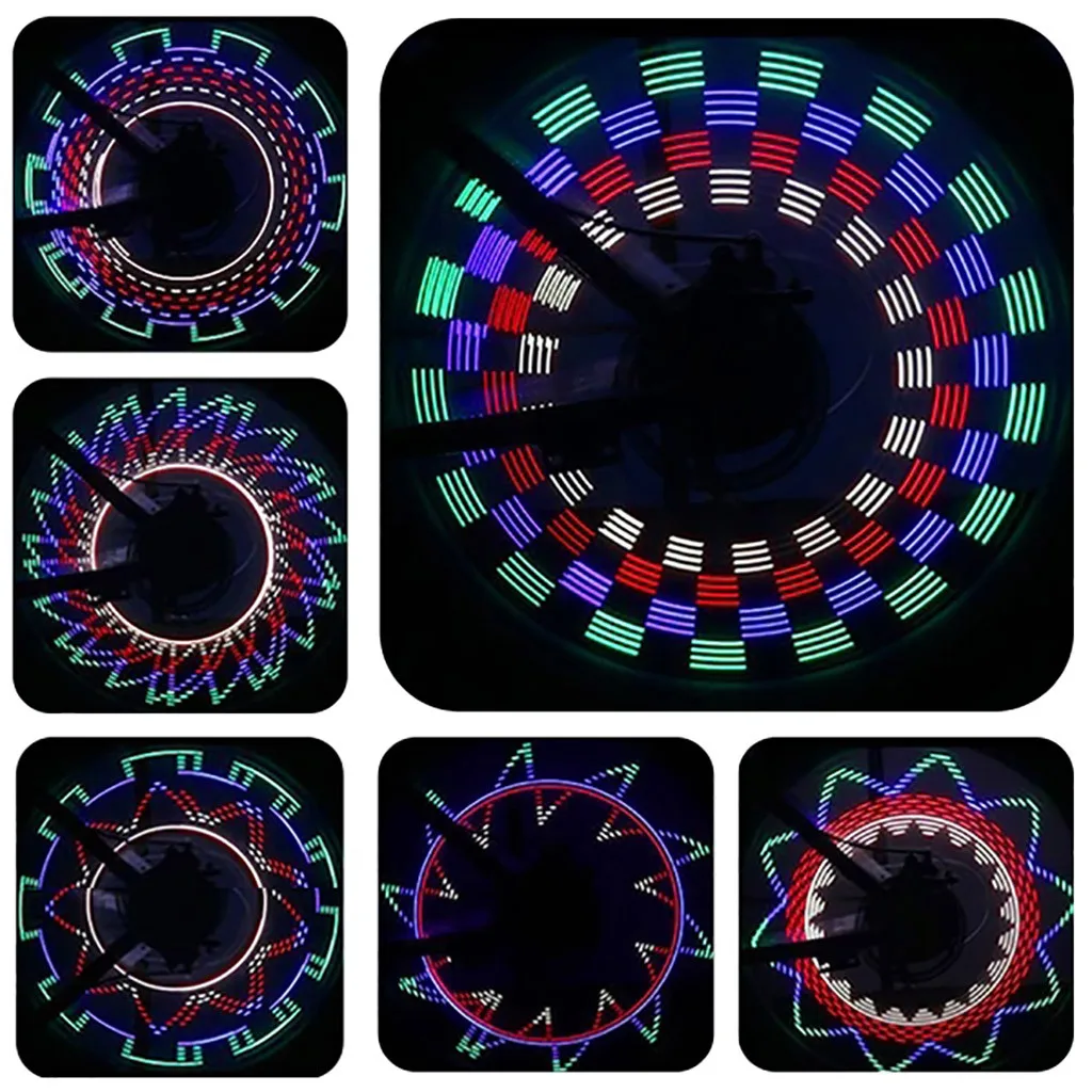 32ledcolor велосипедные фары езда Силиконовое горное колесо Велоспорт оборудование Силиконовое горное колесо огни спицы 2 шт