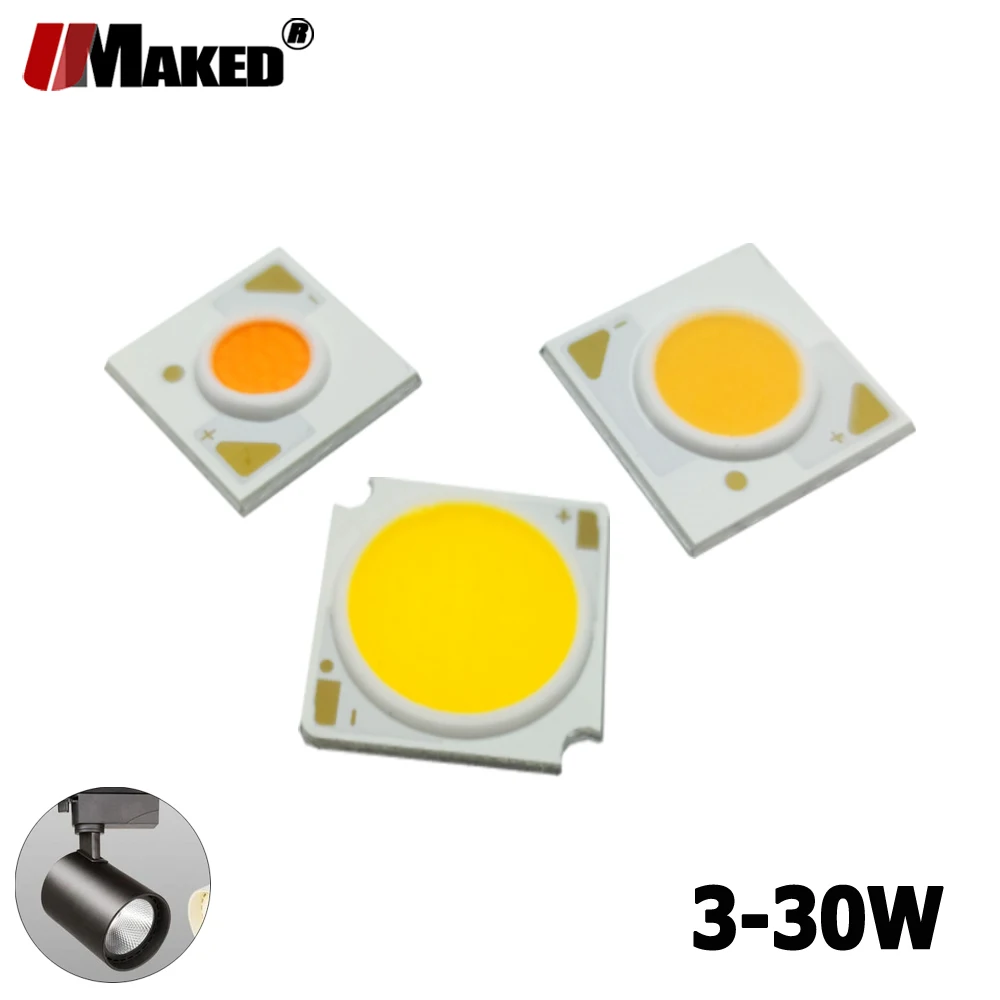 LED COB 18x35Mil 3 5 7 12 15 20 24 30W CRI92 130lm/w 3000-4000-6000K 1304 1313 1507 1816 1919 Bridgelux Chip Light Bead Source | Лампы и