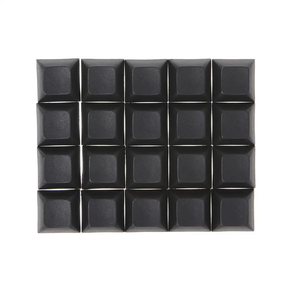 PBT Keycaps DSA 1u пустые печатные колпачки для игровой механической клавиатуры - Цвет: Черный