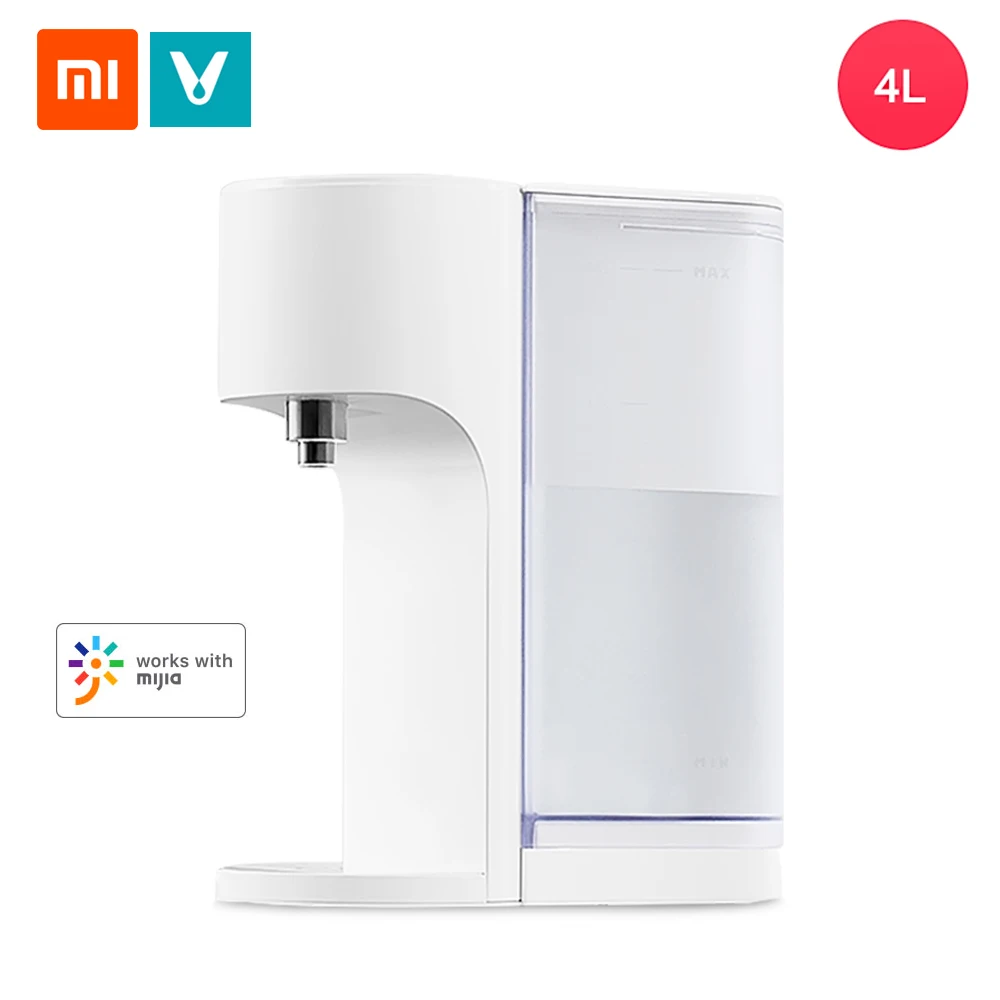 Xiaomi Viomi Настольный диспенсер для воды, 4л, мгновенный нагрев, диспенсер для горячей воды, бар для воды, молочный Партнер, нагреватель, чайник для питьевой воды