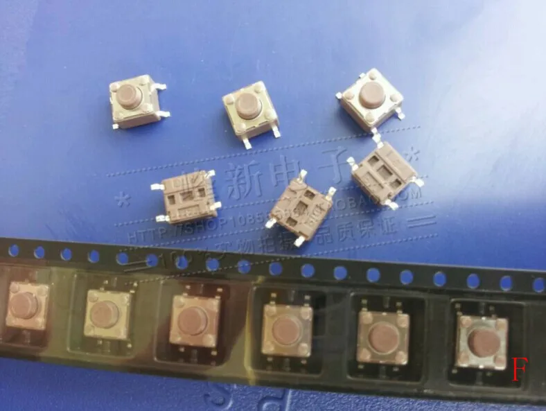 30pcs Taiwan 6*6*5 button micro key switch table SMD 4-pin touch brown | Электронные компоненты и принадлежности