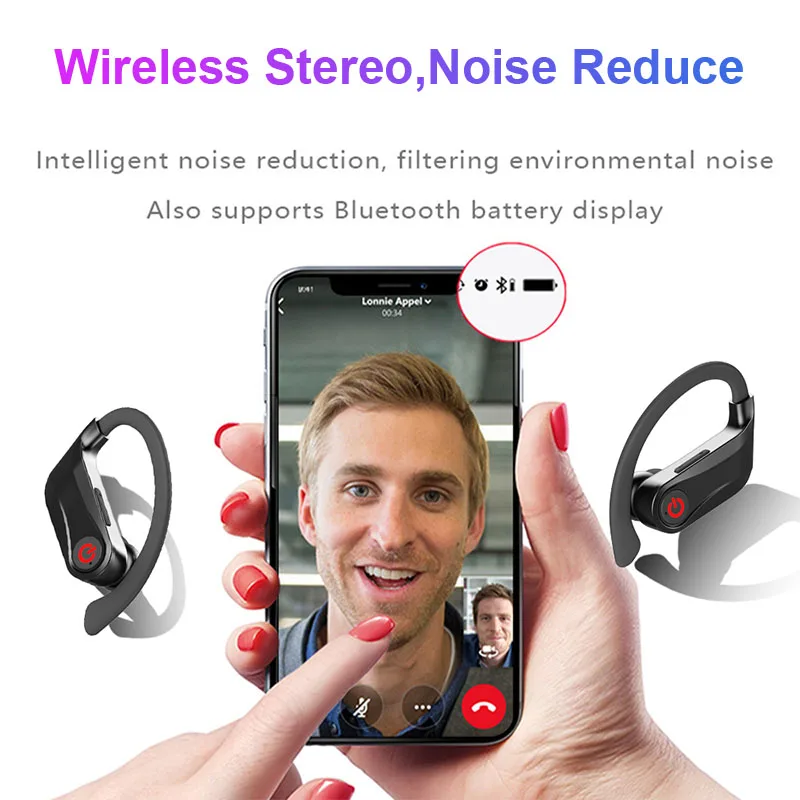 Bluetooth наушники 5,0 гарнитура TWS Bluetooth наушники в ухо беспроводные наушники Handsfree HiFi наушники для iPhone xiaomi huawei