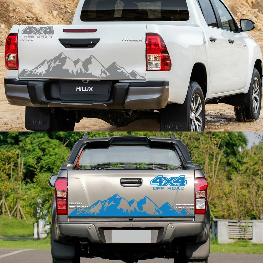 4X4 Off Road Car Vinyl Sticker Graphic For Ford Ranger Raptor Pickup Isuzu Dma Nissan NAVARA Toyota Hilux Accessor |