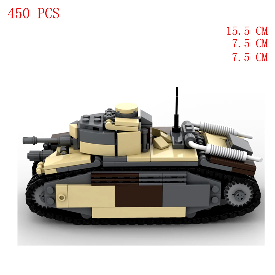 Technics Char Militaire Jouet, 716 Pièces Technique Tank Militaire WW2  Sherman M4 Tank, Char Jeu de Construction, Compatible avec Lego Technic