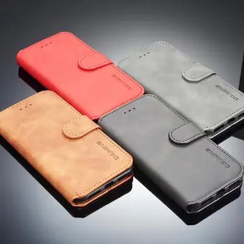 

DG.MING For iPhone 6 plus 7 plus 8 plus xs Xsmax Xr 11/11Pro/11Promax se2 Case Vintage flip holster imitation leather shell