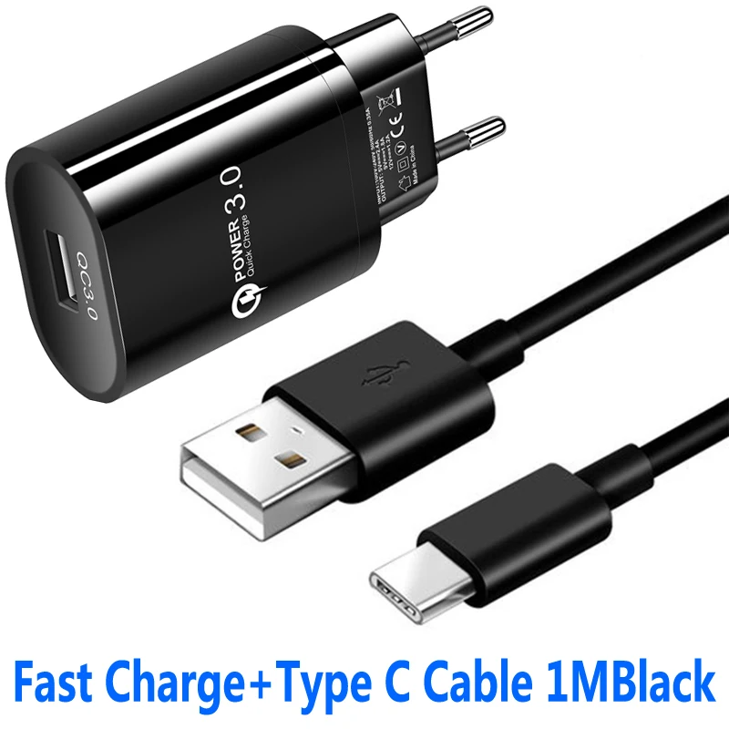 USB Charger Fast Charging Type-C USB Cable For Samsung A82 A22 M21S A72 A52 A32 5G A12 S21 S20 FE M31S QC 3.0 Fast Phone Charger 5v 3a usb c Chargers